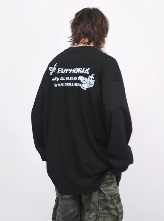 フレイムバタフライロングスリーブTシャツ