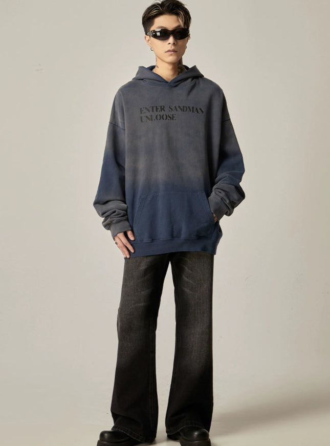 ウォッシュラインストレートデニム