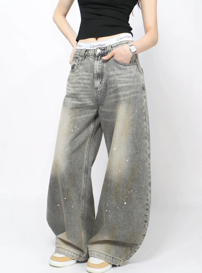 ワークウォッシュワイドデニム