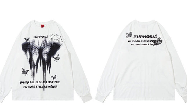 フレイムバタフライロングスリーブTシャツ