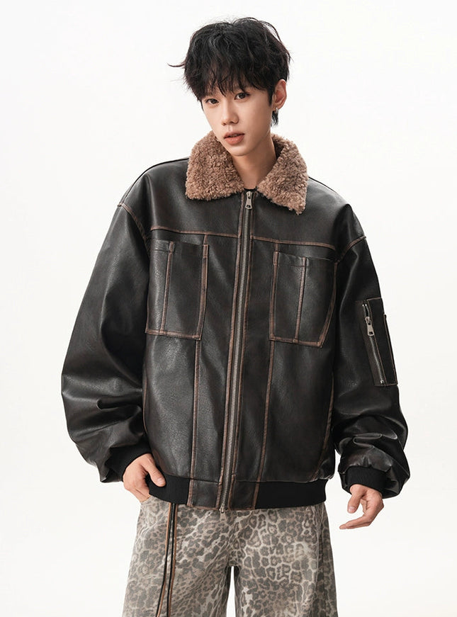 ボアレザージャケット