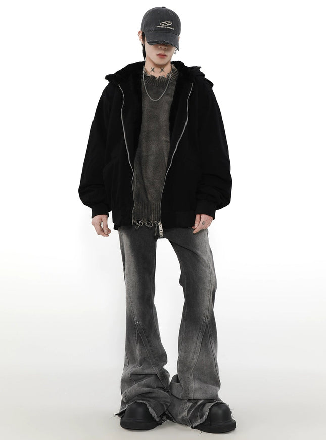 ノワールストリート ジップアップフーディ