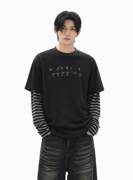 ツーピースボーダーTシャツ