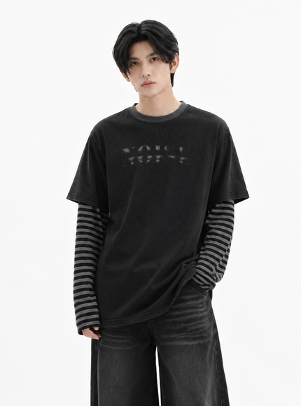 ツーピースボーダーTシャツ