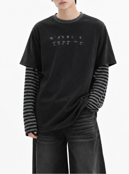 ツーピースボーダーTシャツ