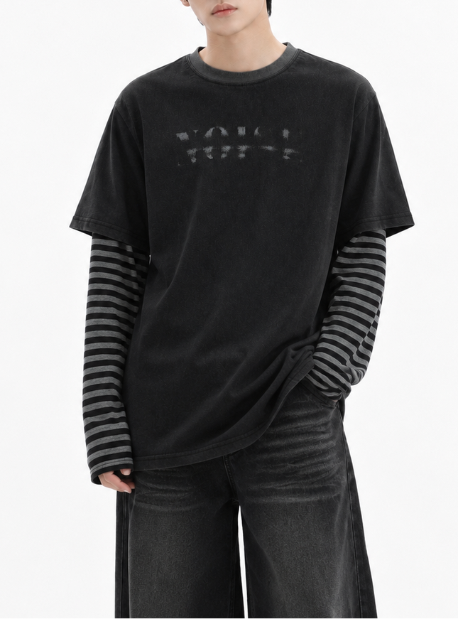 ツーピースボーダーTシャツ