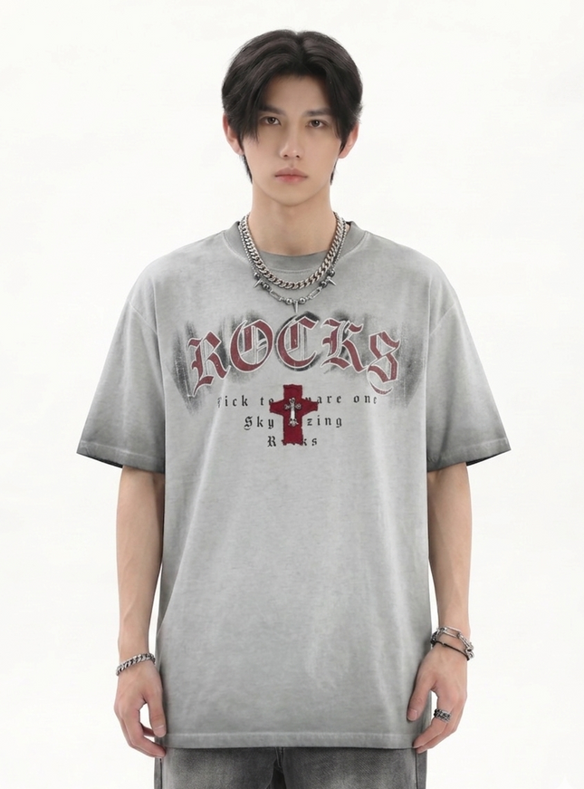 クロスダメージTシャツ
