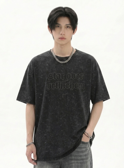 トレンドダメージウォッシュTシャツ