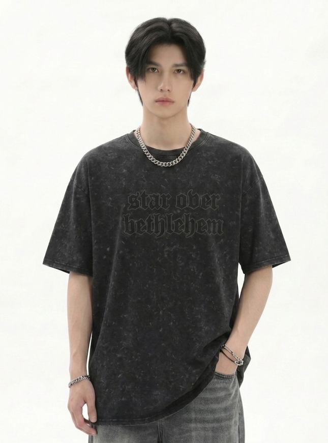 トレンドダメージウォッシュTシャツ