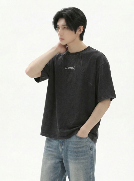 オーバーウォッシュクロスTシャツ