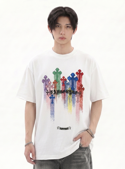 カラフルクロスTシャツ