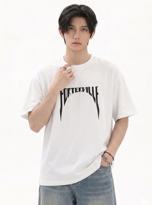 アーチロゴオーバーサイズTシャツ