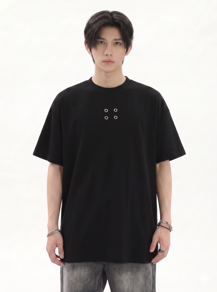 ミニマルグロメットTシャツ