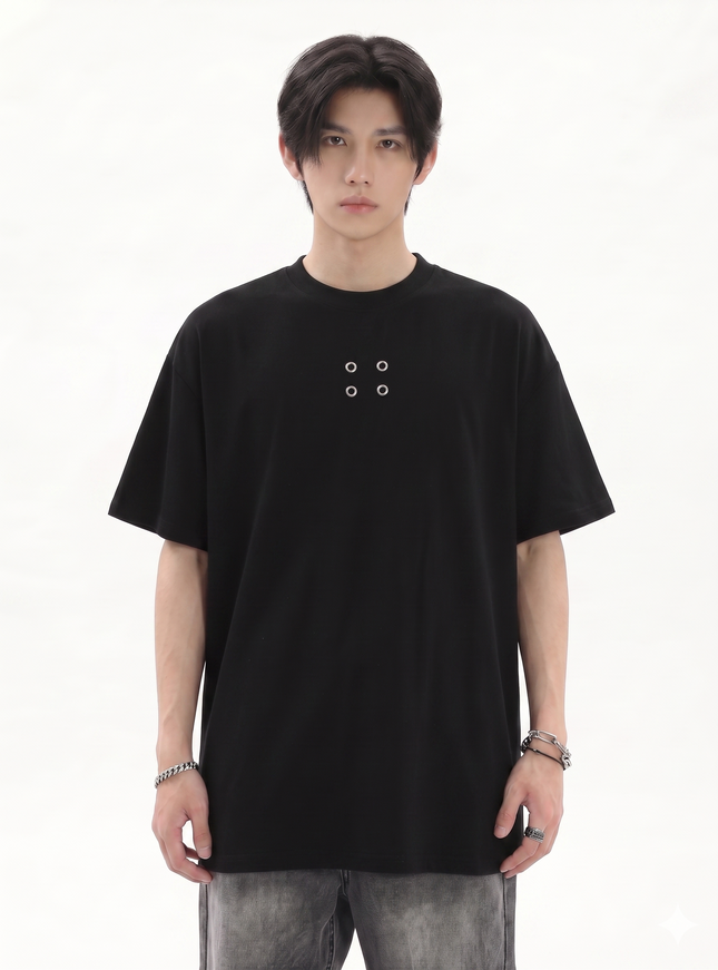 ミニマルグロメットTシャツ
