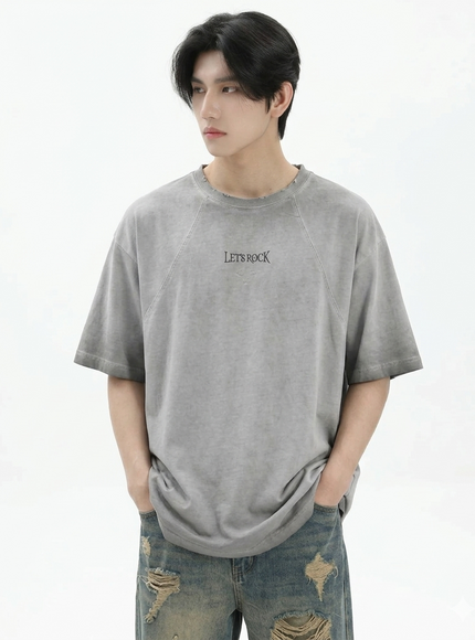 オーバーウォッシュクロスTシャツ