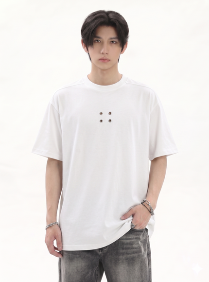 ミニマルグロメットTシャツ