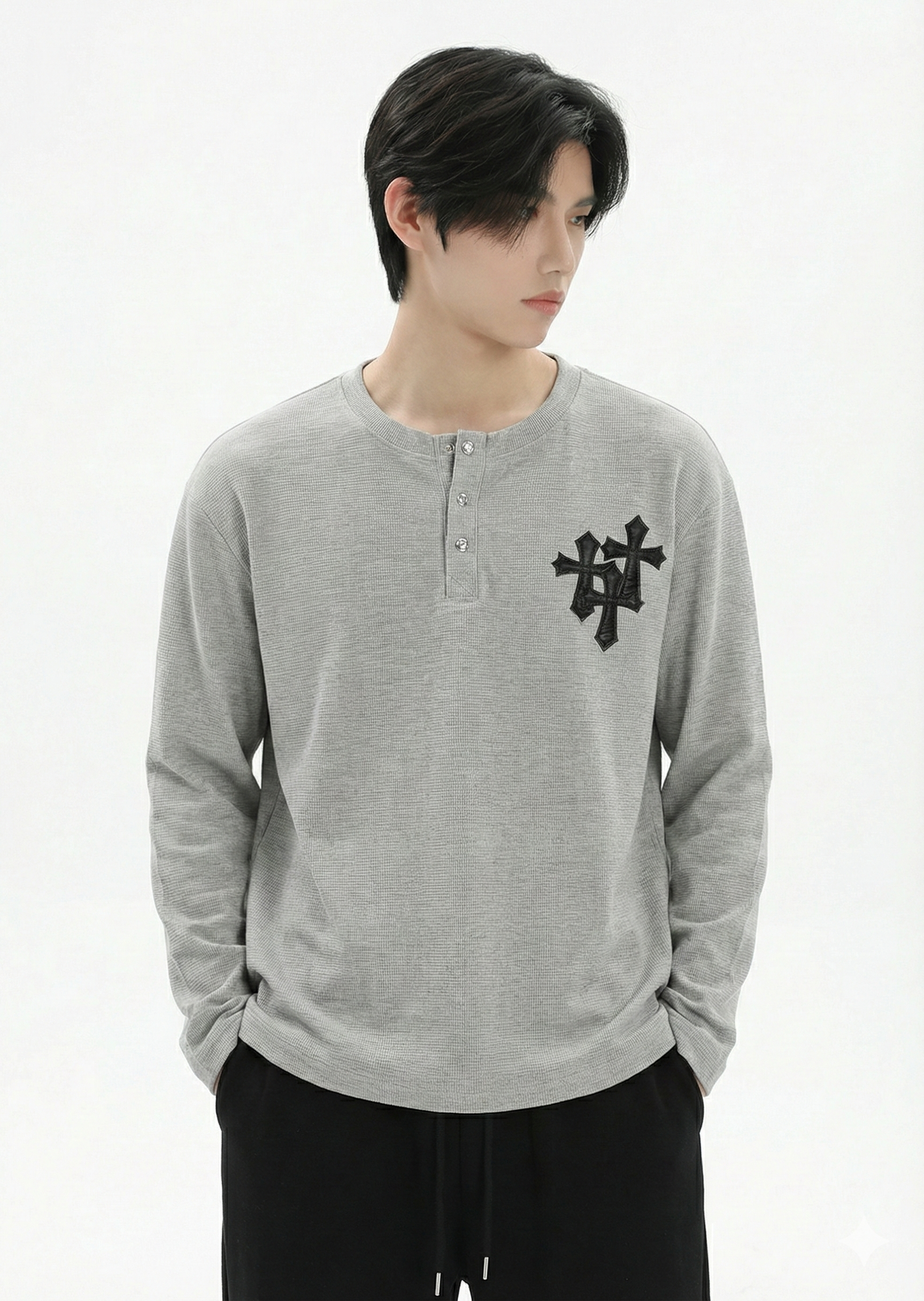 諭*君様 (美品) APEのロングTシャツ ヘンリークロスロングスリーブTシャツ – SEON