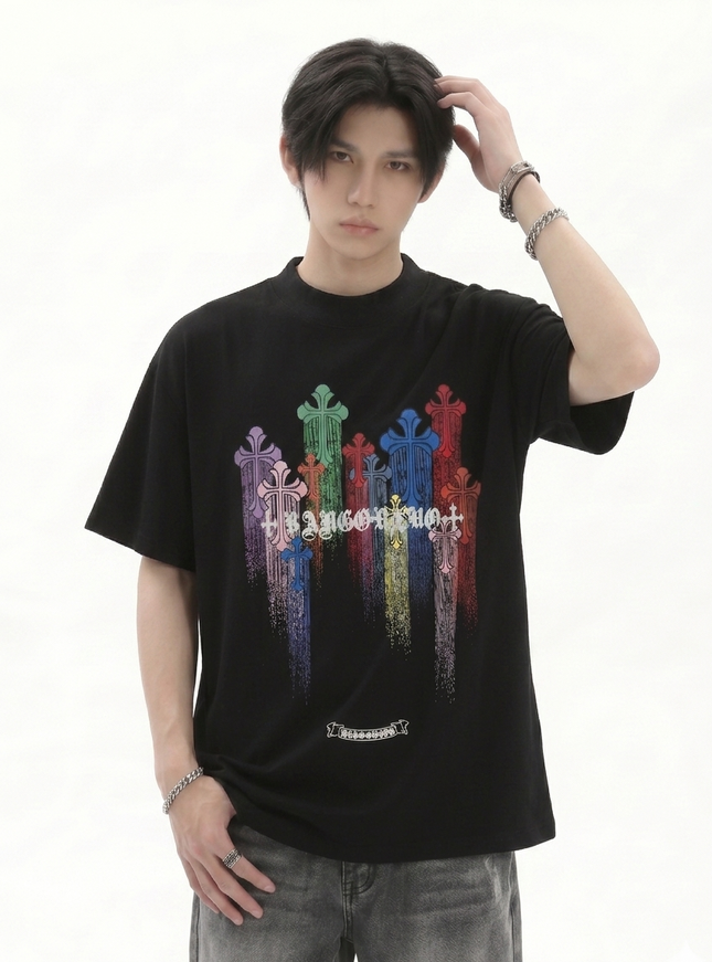 カラフルクロスTシャツ