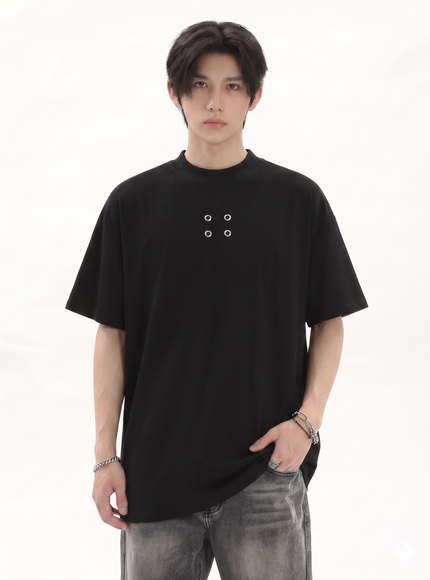 ミニマルグロメットTシャツ