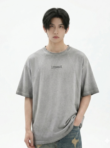 オーバーウォッシュクロスTシャツ