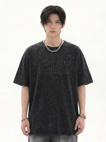 トレンドダメージウォッシュTシャツ