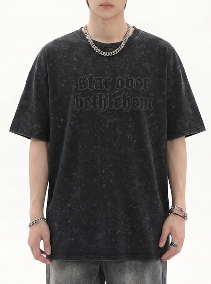 トレンドダメージウォッシュTシャツ