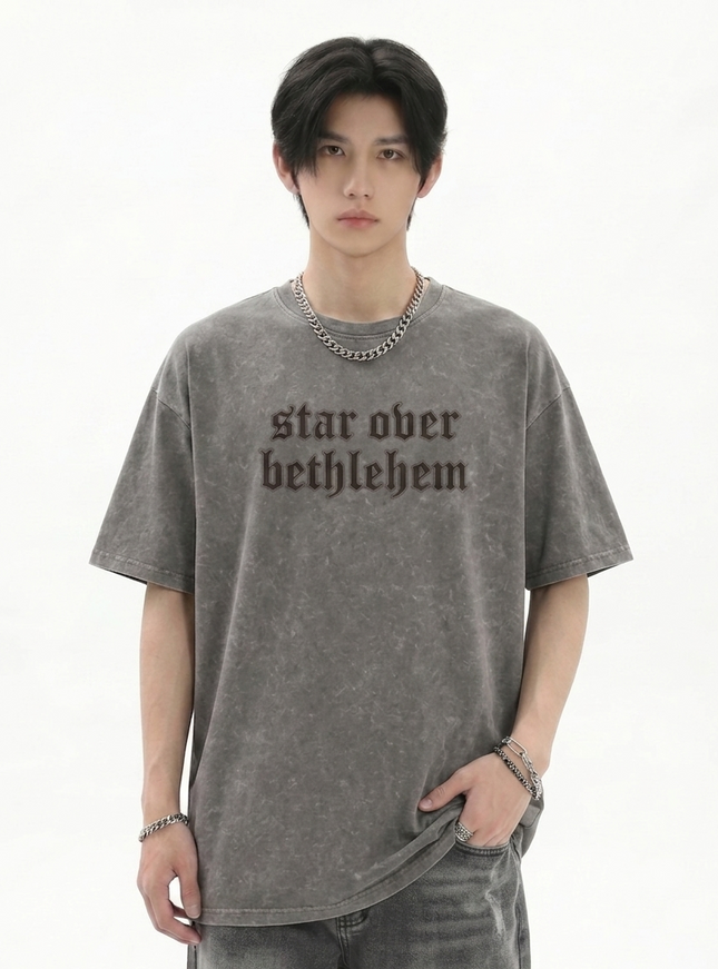 トレンドダメージウォッシュTシャツ