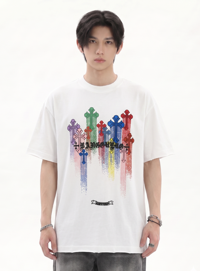 カラフルクロスTシャツ