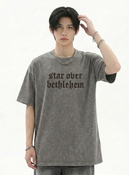 トレンドダメージウォッシュTシャツ