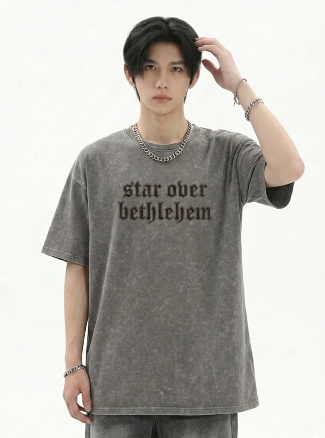 トレンドダメージウォッシュTシャツ