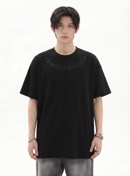 クロスパッチオーバーサイズTシャツ