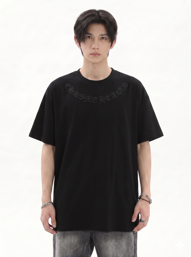 クロスパッチオーバーサイズTシャツ