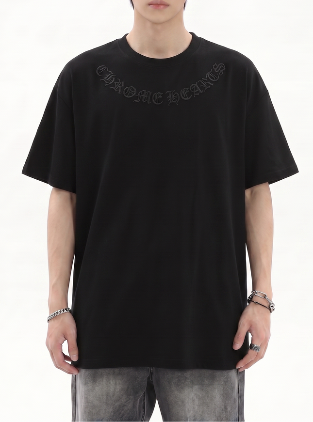クロスパッチオーバーサイズTシャツ