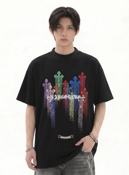 カラフルクロスTシャツ