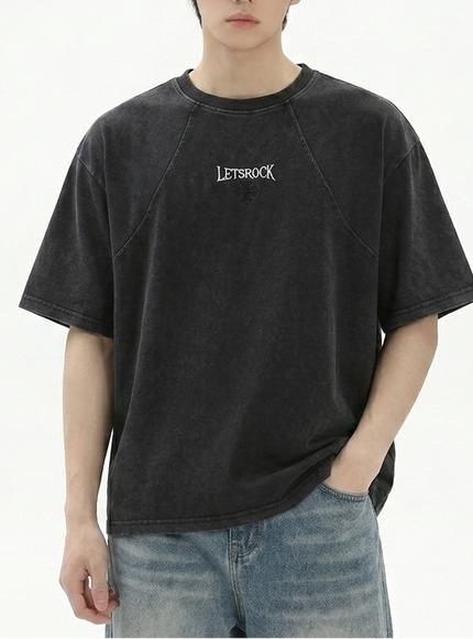 オーバーウォッシュクロスTシャツ