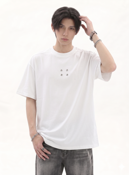 ミニマルグロメットTシャツ