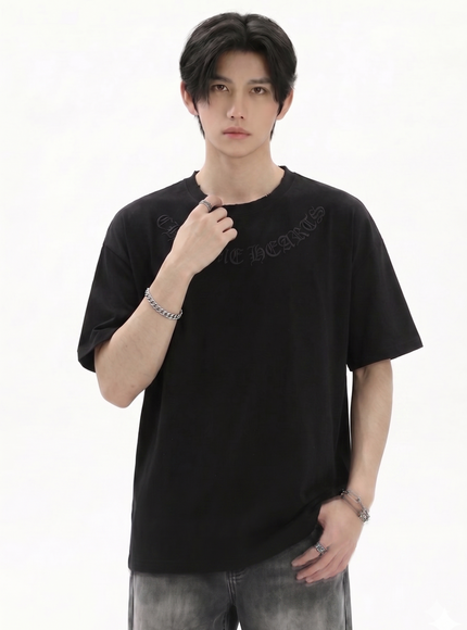 クロスパッチオーバーサイズTシャツ