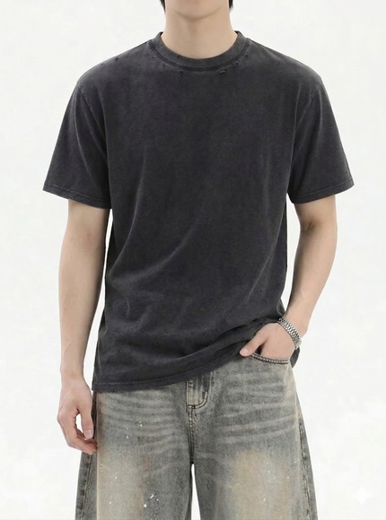 ブラックウォッシュTシャツ