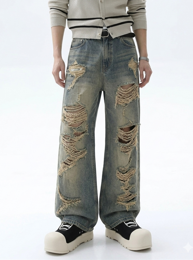 ダメージホールデニム