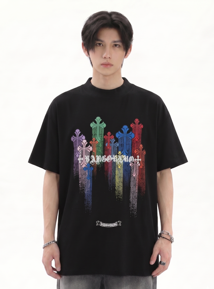 カラフルクロスTシャツ