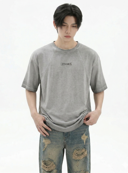 オーバーウォッシュクロスTシャツ