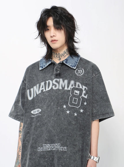 デニムカラーTシャツ