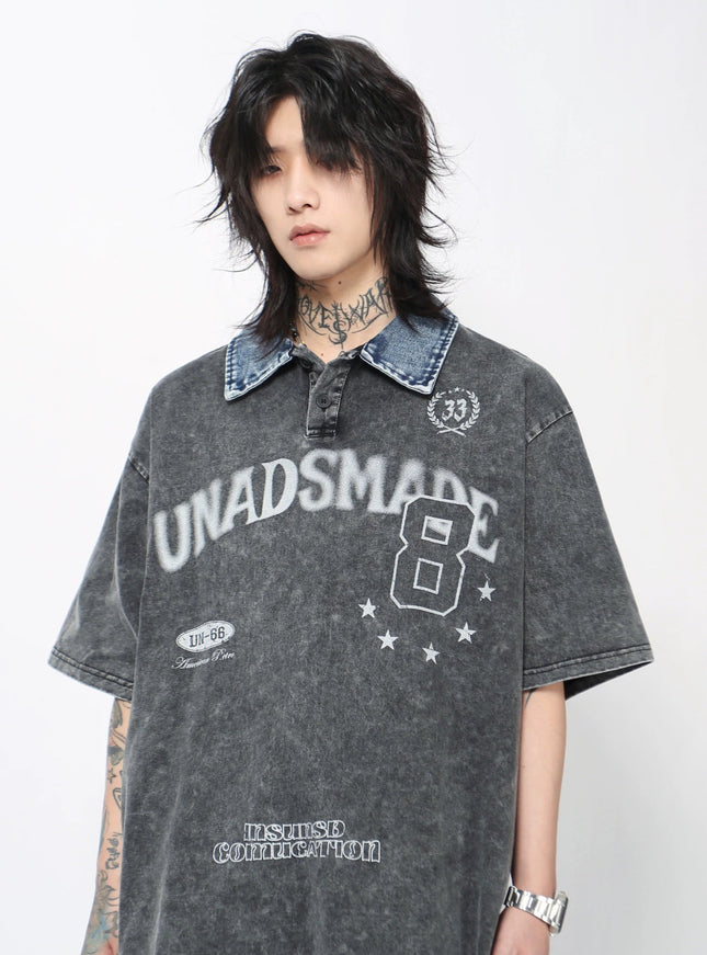 デニムカラーTシャツ