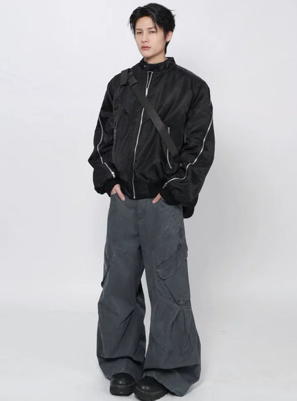 ジッパーショートジャケット