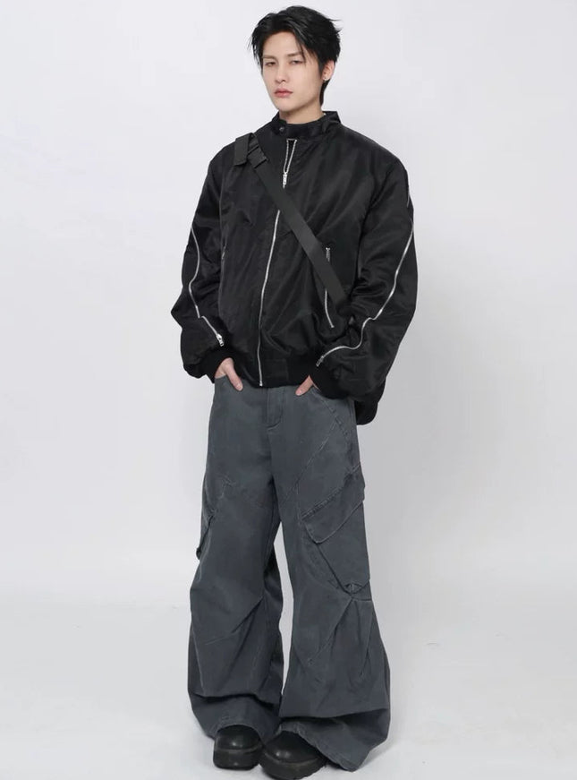 ジッパーショートジャケット