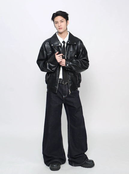 KRストリートレザージャケット