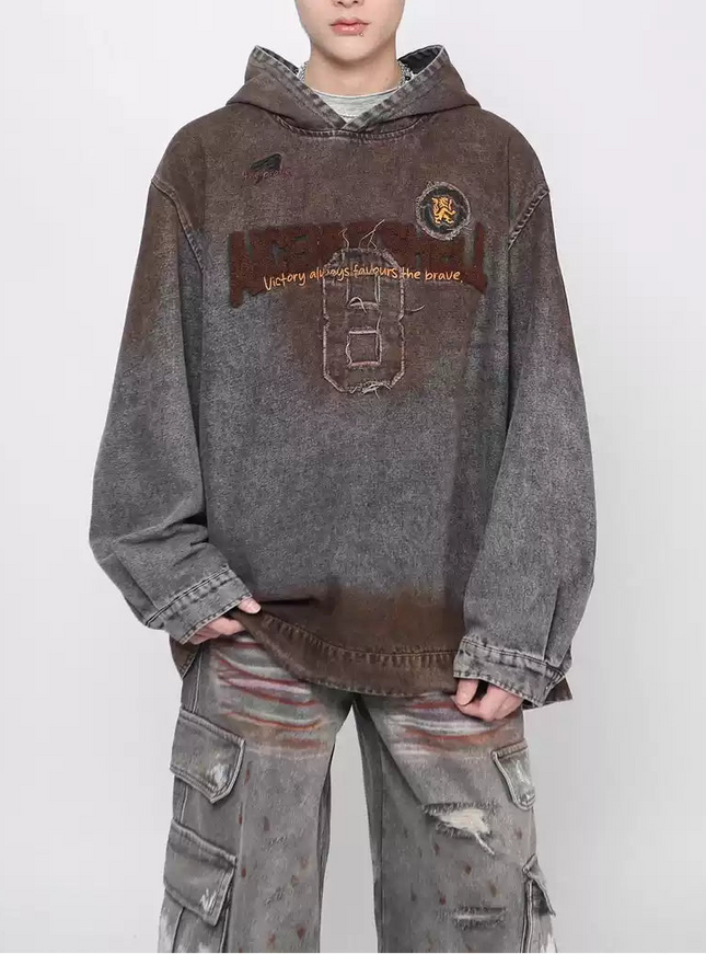 ウォッシュブラウン8パーカー