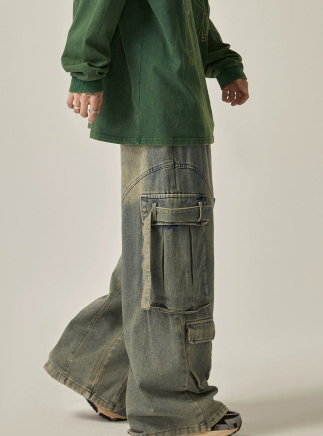ストリングカーゴブルーデニム