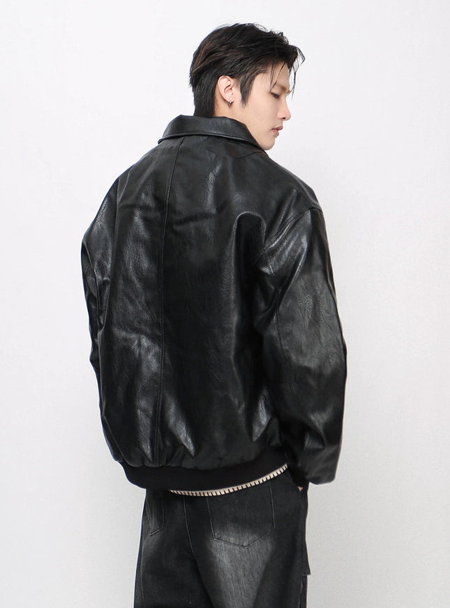 スムーステクスチャーレザージャケット
