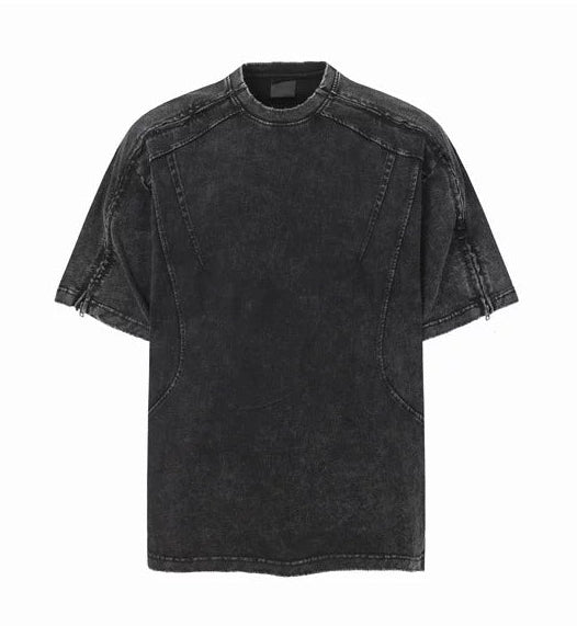 ジップウォッシュドTシャツ